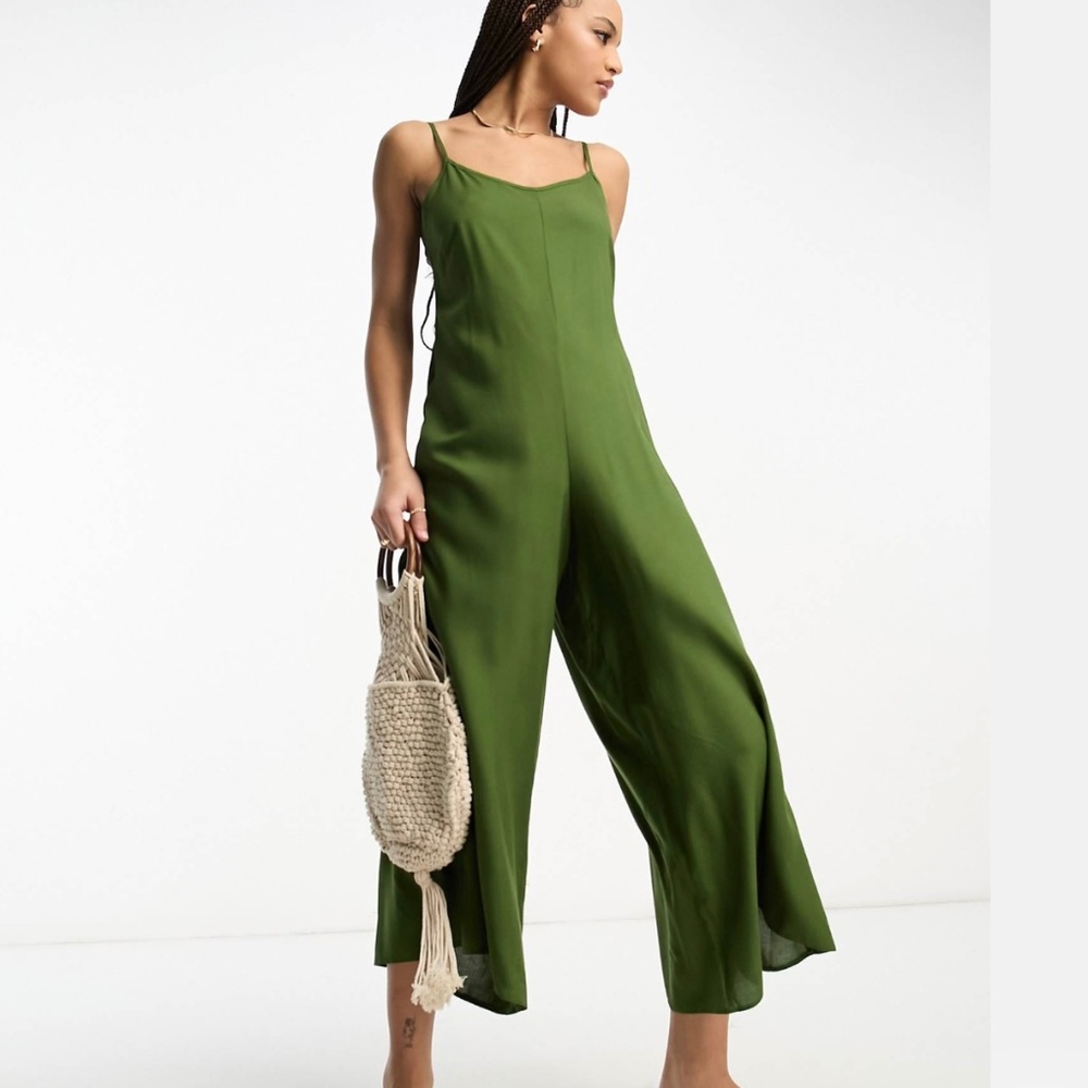 ASOS NWT Green Culotte Jumpsuit